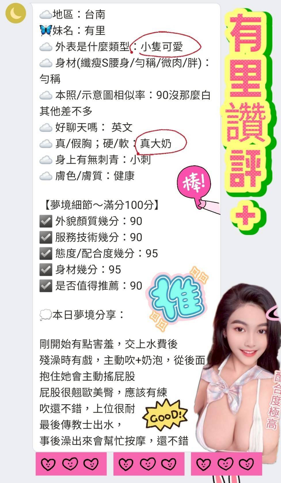 台南定點茶 有里 援交